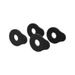 D'Addario PW-FLSB-04BK Black Flex Lock Strap Blocks, Set of 4, Black