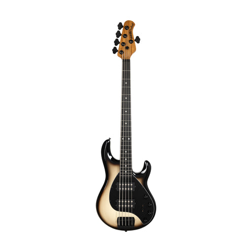 Ernie Ball Music Man StingRay Special 5 HH Bass Guitar, Ebony FB, Brulee (B-Stock)
