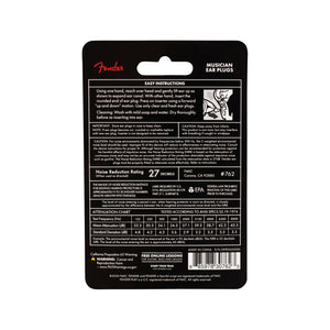 Fender Musician Series Black Ear Protection Plugs