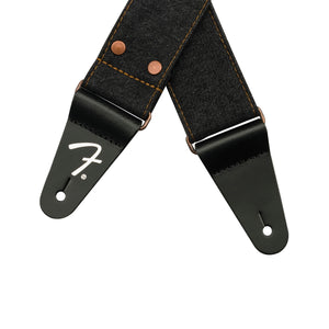 Fender X Wrangler Denim Guitar Straps, Black