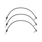 Fender Blockchain 16inch Patch Cable Kit, Straight to Right Angle, 3-Pack