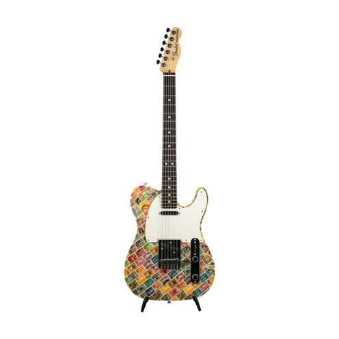 Fender Andy Mooney World Stamp Collection Telecaster Electric Guitar, RW FB, Singapore, US20034842