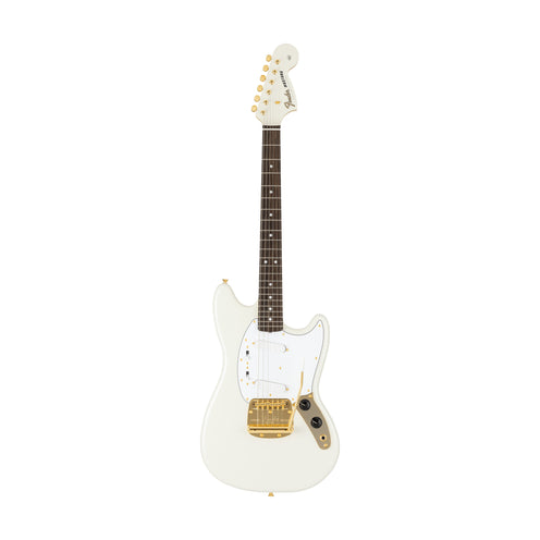 Fender Japan Traditional 2025 Collection 60s Mustang Electric Guitar, RW FB, White Pearl