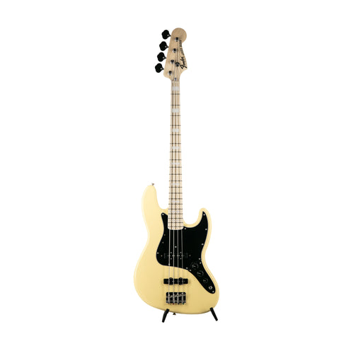 Fender FSR Collection Traditional 70s Jazz Bass Guitar, Maple FB, Vintage White