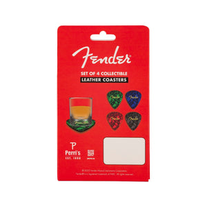 Fender Picked Shape Logo Coasters, Multi-Color, 4-Pack