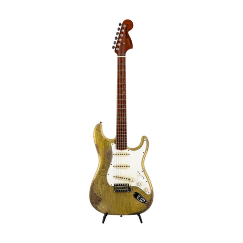 Fender Custom Shop Levy Perry MB 1969 Stratocaster Heavy Relic Guitar, Super Aged Aztec Gold