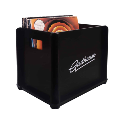 Gadhouse Vinyl Wooden Storage, Black