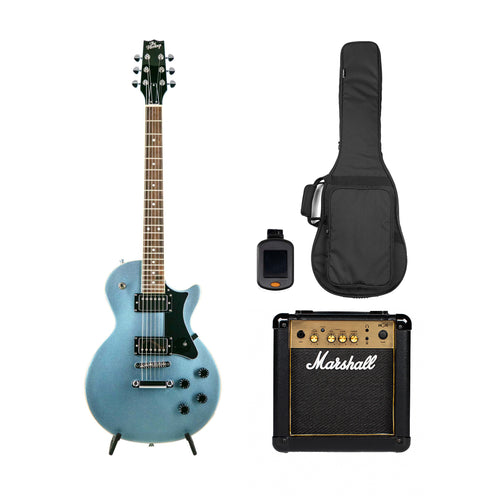 Heritage Ascent Collection H-150 Electric Guitar w/ Marshall MG10G Bundle, Pelham Blue