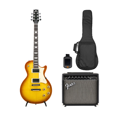 Heritage Ascent+ Collection H-150 Electric Guitar Bundle, Dirty Lemon Burst (SG)