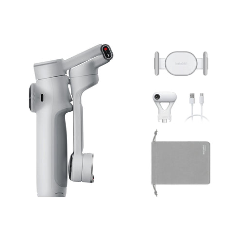Insta360 Flow 2 Pro AI Tracker Bundle, Stone Gray