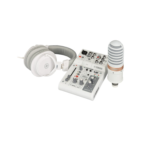 Yamaha AG03MK2 Live Streaming Pack, White