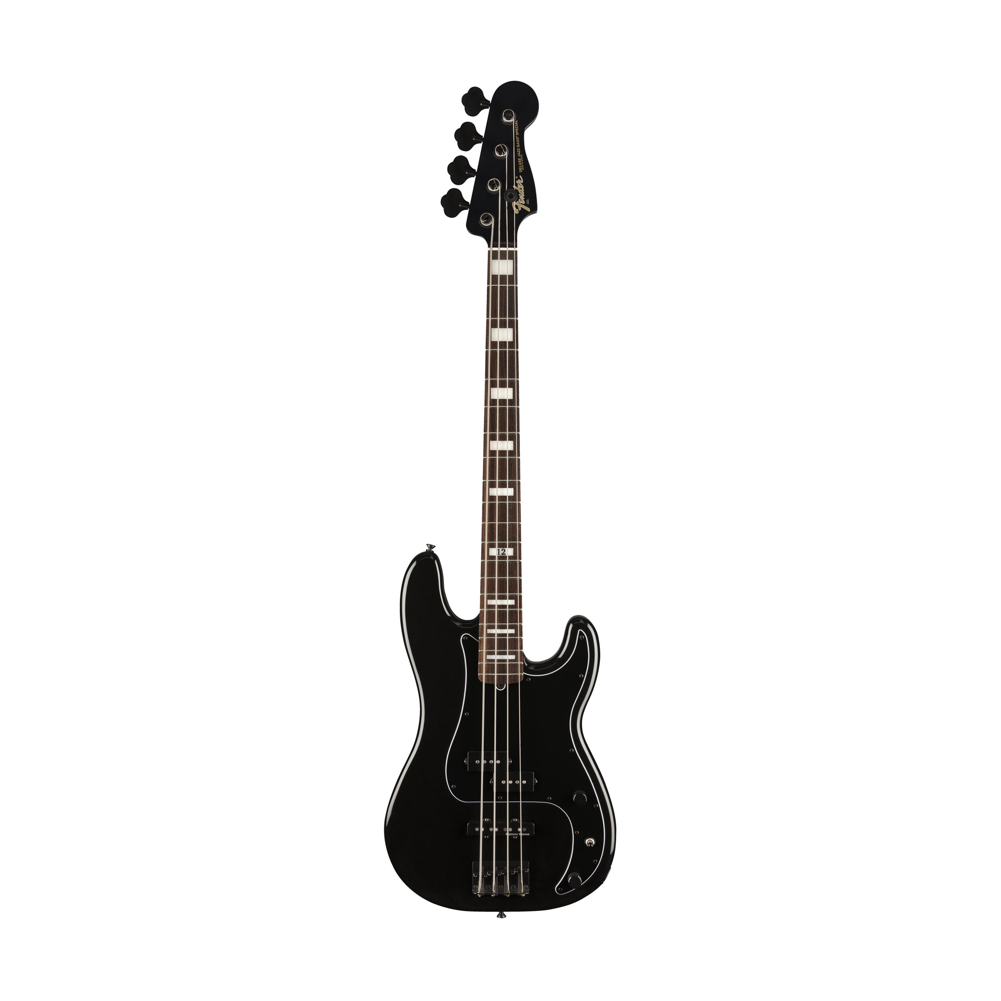 Fender Duff Mckagan Signature Deluxe Precision Bass Guitar, RW FB, Black