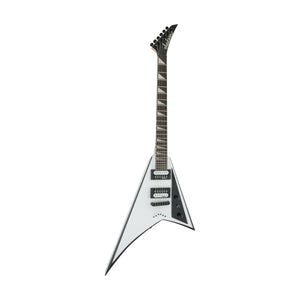 Jackson JS Series Rhoads JS32T Electric Guitar, Amaranth FB, White w/Black Bevels