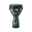 Remo DJ-0014-32 Designer Series 14inch Key-Tuned Djembe, Green Kintekloth