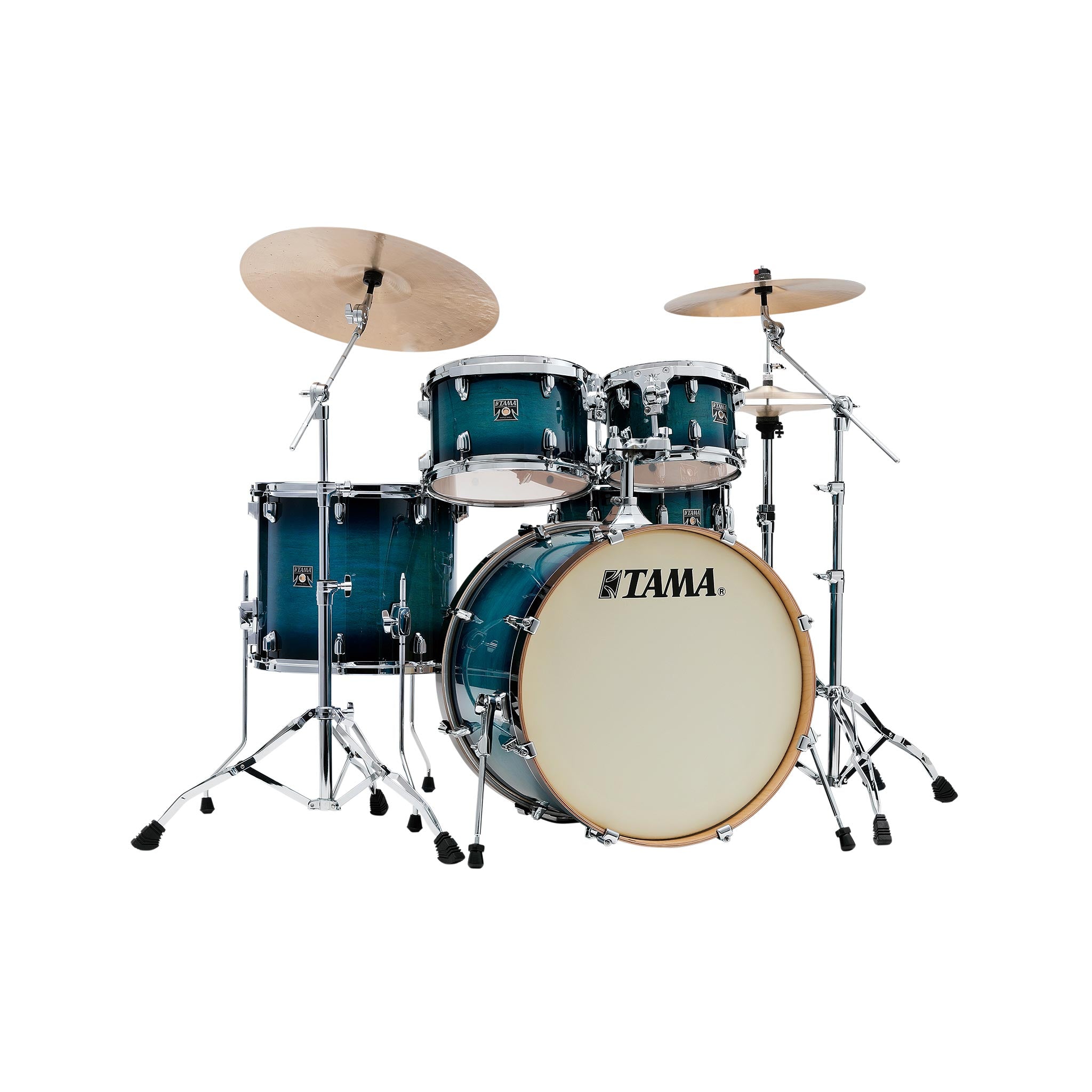 TAMA CL52KRS-BAB Superstar Classic Maple 5-Piece Drum Shell Kit, Blue Lacquer Burst
