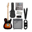 Squier Affinity Telecaster Electric Guitar Bundle, 3-Color Sunburst