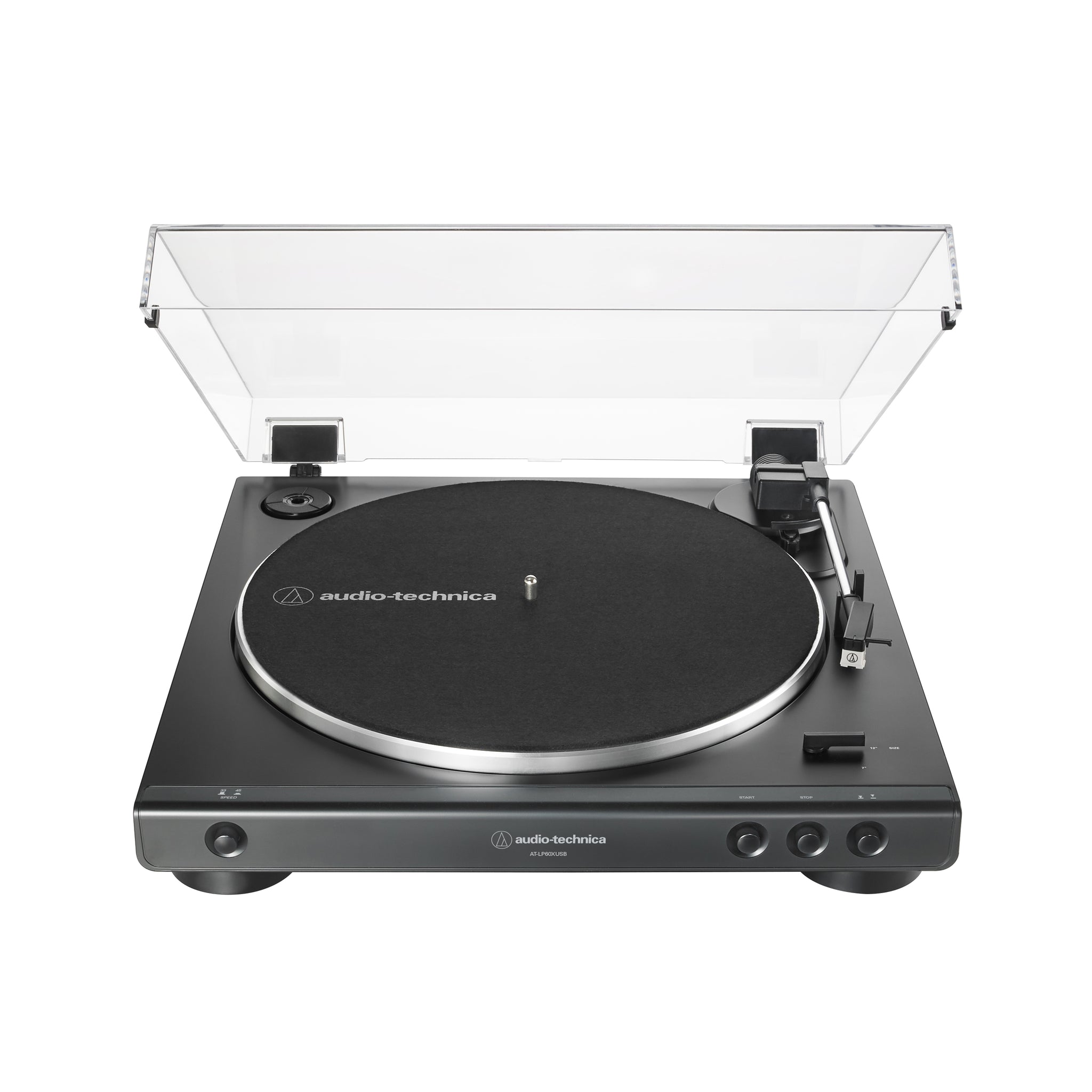 Audio-Technica AT-LP60XUSB Fully Automatic Wireless Belt-Drive Turntable (USB), Black