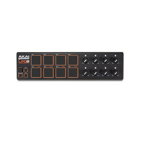 Akai LPD8 USB Pad Controller W/ 8 Velocity-Sensitive Pads