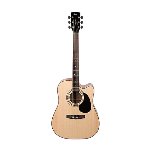 Cort AD880CE NS Acoustic Guitar w/Bag, Natural Satin