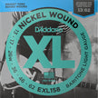 D'Addario EXL158 Light XL Nickel Wound Electric Strings, 013-062 Light Baritone
