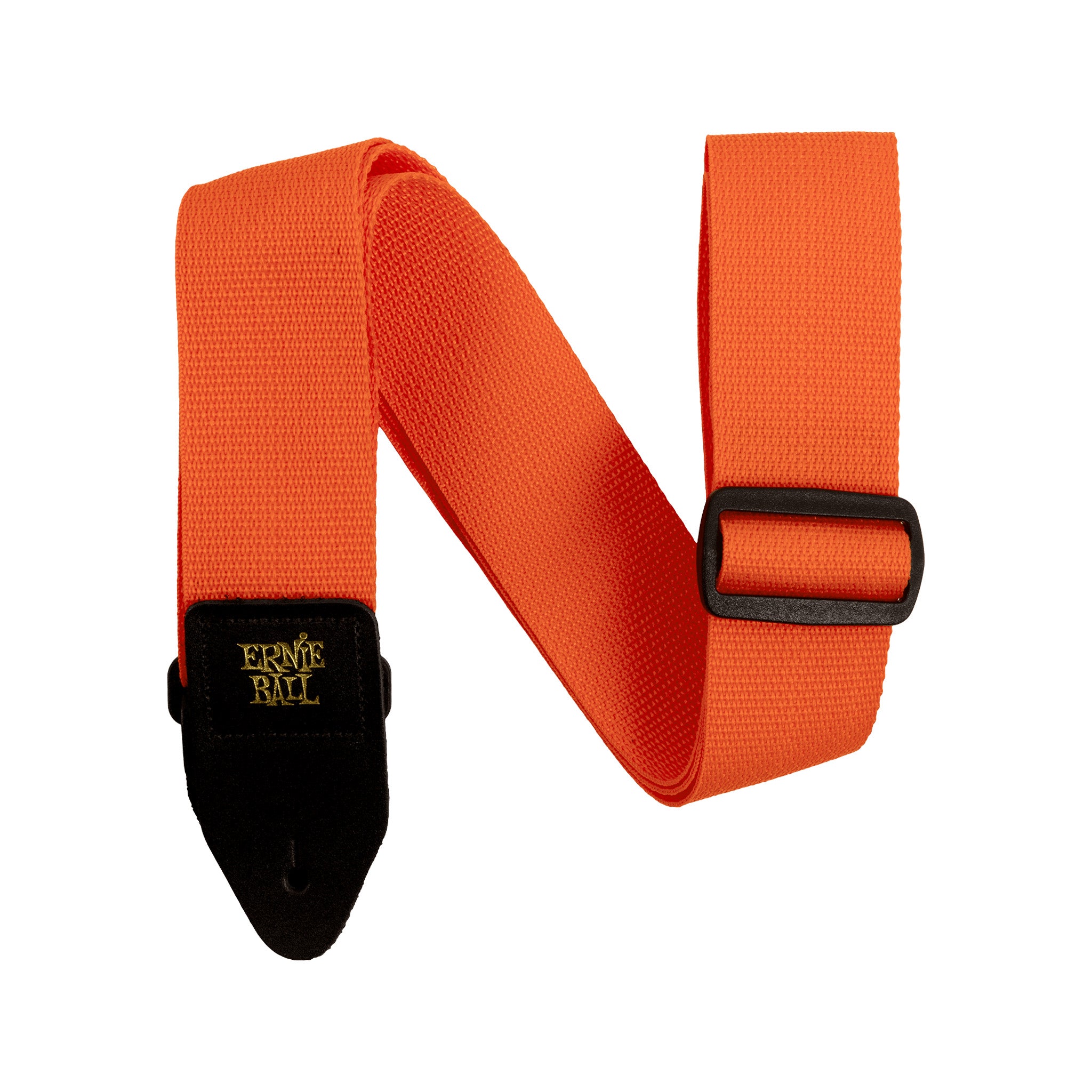 Ernie Ball Polypro Guitar Strap, Orange & Black