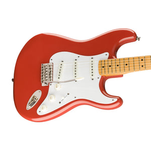 Squier Classic Vibe 50s Stratocaster Electric Guitar, Maple FB, Fiesta Red