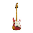 Fender Custom Shop 2018 LTD NAMM 1956 Thinline Strat Heavy Relic Electric Guitar, Aged Coral Pink / 3-Tone Sunburst