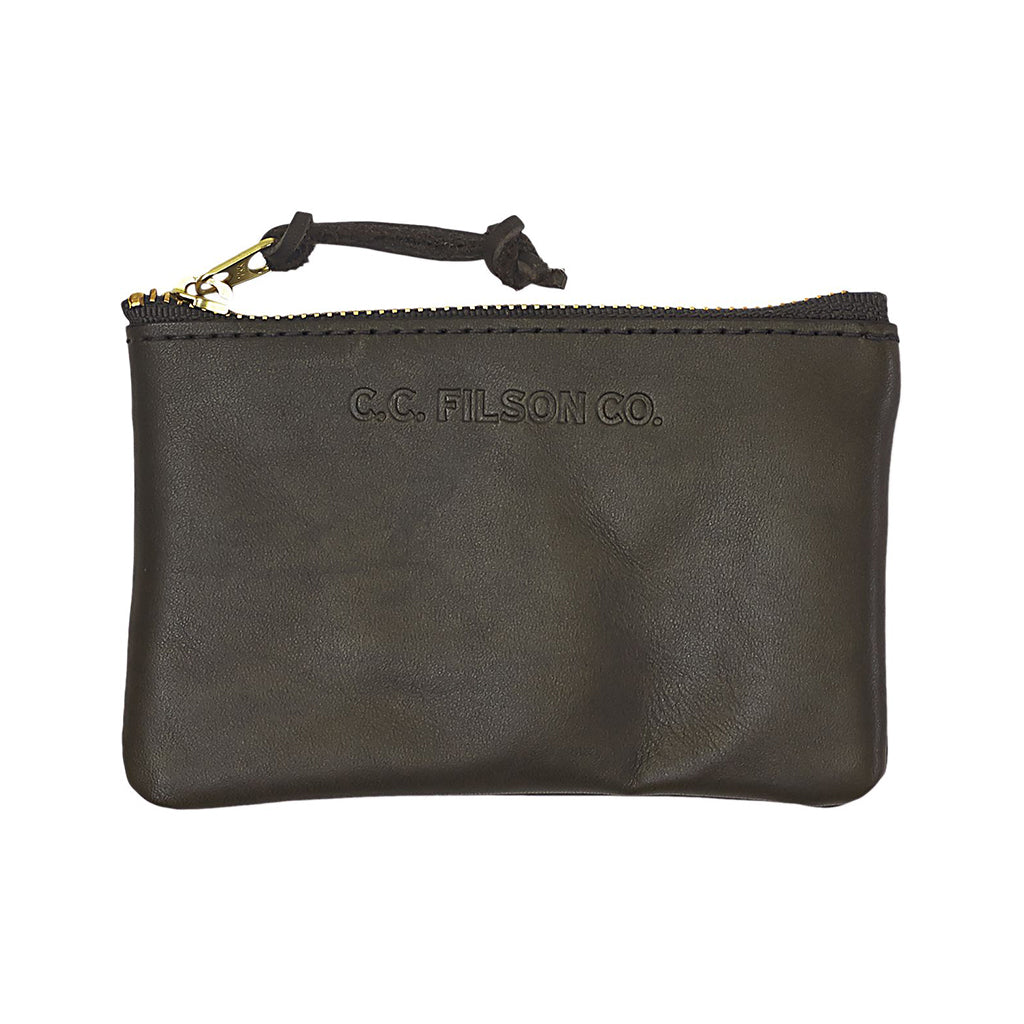 Filson Leather Pouch, Small, Moss