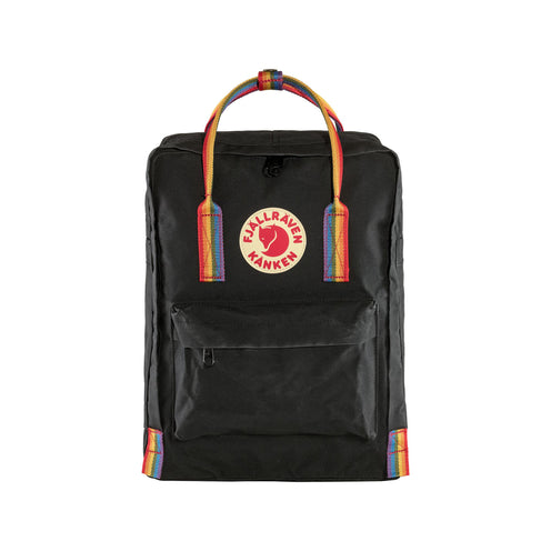 Fjallraven Kanken Rainbow, Black-Rainbow Pattern