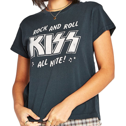 Daydreamer Kiss All Nite Tour Tee, Vintage Black