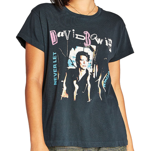 Daydreamer David Bowie Never Let Me Down Tour Tee, Vintage Black