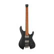 Ibanez QX52-BKF Headless Electric Guitar w/Bag, Black Flat