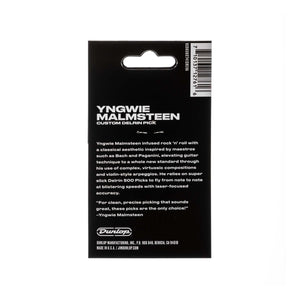 Jim Dunlop YJMP01WH Malmsteen Custom Delrin Guitar Pick, 1.5 mm, Pack of 6