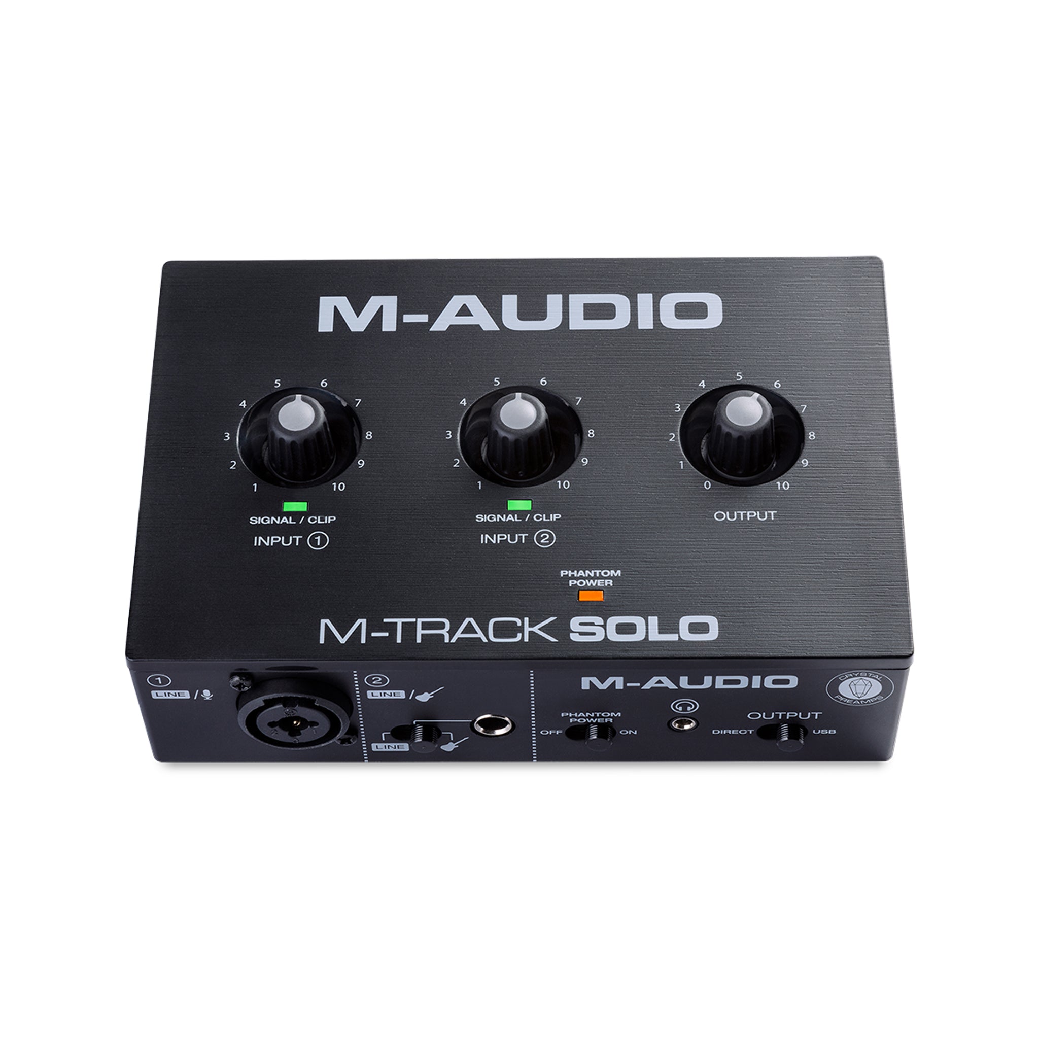 M-Audio M-Track Solo 2-in 2-out USB Audio Interface with 01 Mic Preamp