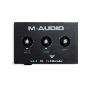 M-Audio M-Track Solo 2-in 2-out USB Audio Interface with 01 Mic Preamp