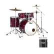 Pearl EXL725SP/C-248 Export EXL 5-Piece Shell Pack (2218B/1208T/1007T/1616F/1455S), Black Smoke