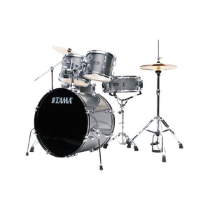 TAMA ST50H6C-CSS Stagestar 5-Piece Drum Kit w/ Hardware+Throne+Cymbals, Cosmic Silver Sparkle