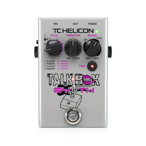 TC Helicon Talkbox Synth Vocal Effects Pedal