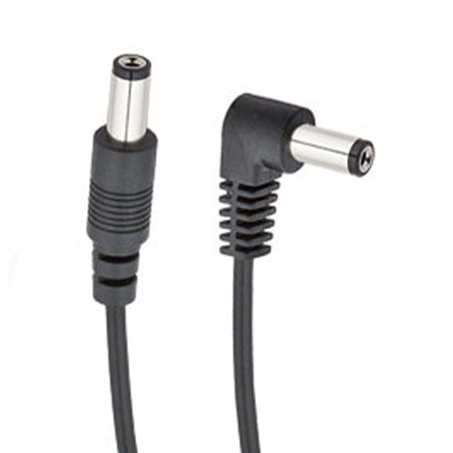 Voodoo Lab PPBAR-RS Standard Polarity Cable, 2.1mm Right-Angle to Straight, 18inch