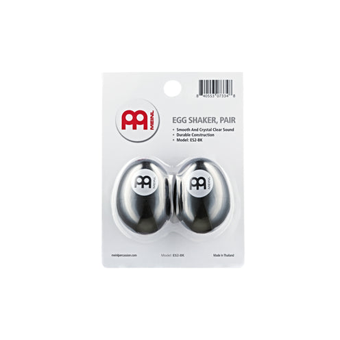 MEINL Percussion ES2-BK Plastic Egg Shaker, Pair, Black