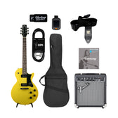 Heritage Ascent Collection H-137 P90 Electric Guitar Bundle, Marigold Yellow