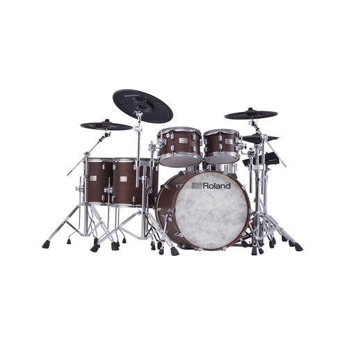Roland VAD716 V-Drums Electronic Drum Set, Satin Walnut