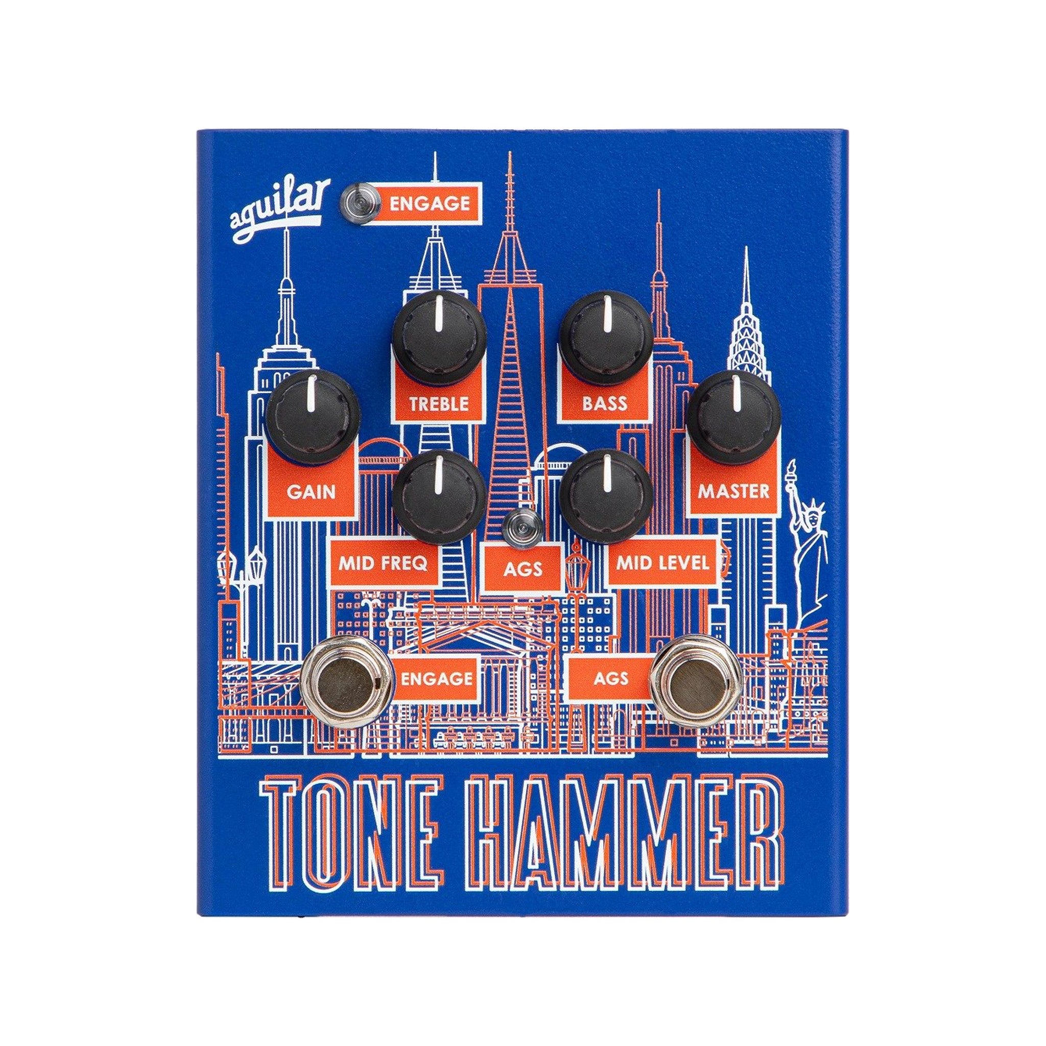 Aguilar Limited Edition NYC Blue Skyline Tone Hammer Preamp Pedal – Swee Lee Singapore