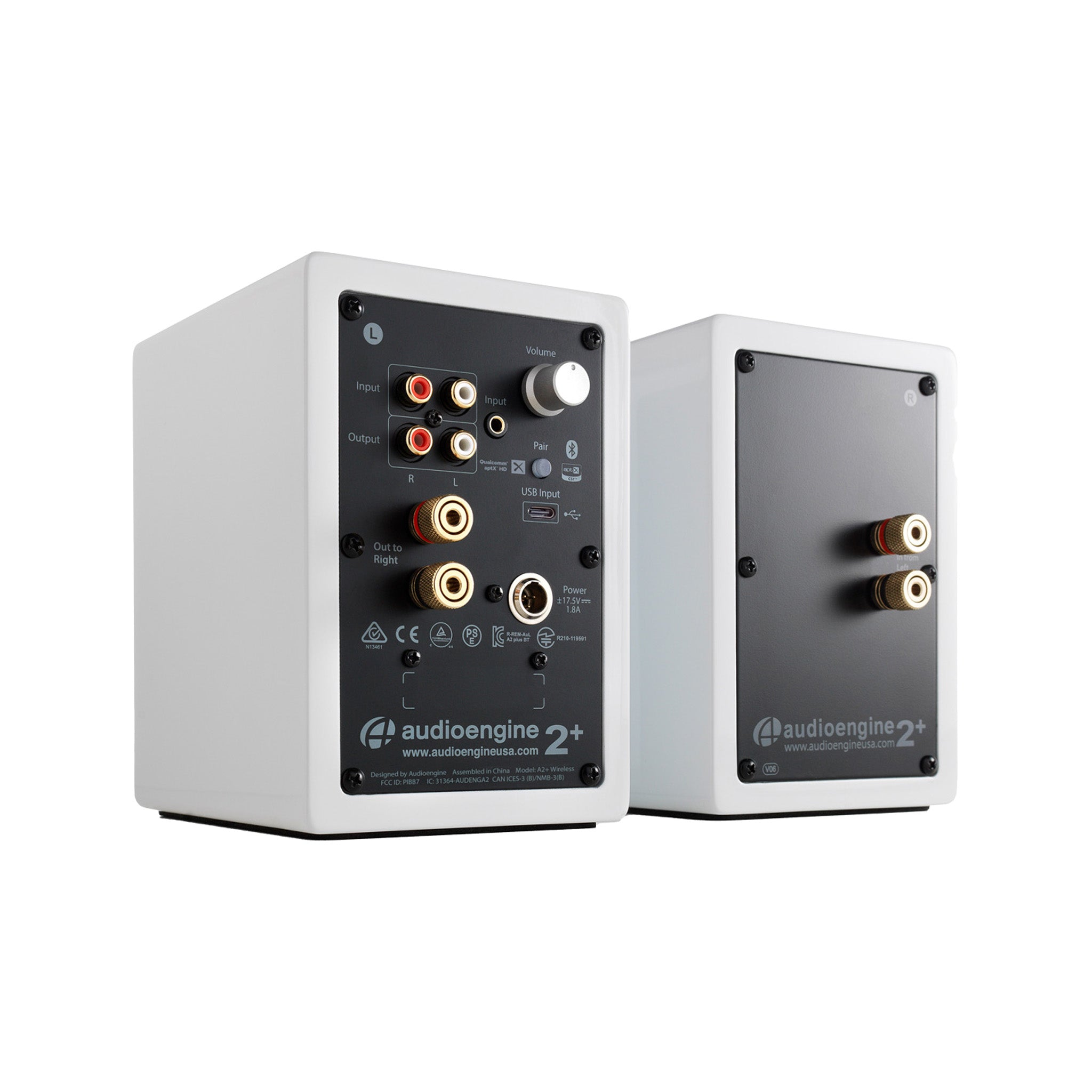 Audioengine A2+ Gen 2 Wireless Desktop Speaker w/ USB-C, White