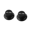 Allparts PK-0154 Plastic Volume Knobs for Stratocaster, Black, Set of 2