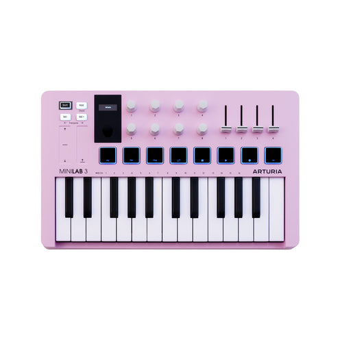 Arturia Minilab Mk3 25 Slim-Key Controller, Rose Quartz