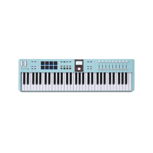 Arturia KeyLab Essential 61 Mk3 Keyboard Controller, Aquamarine