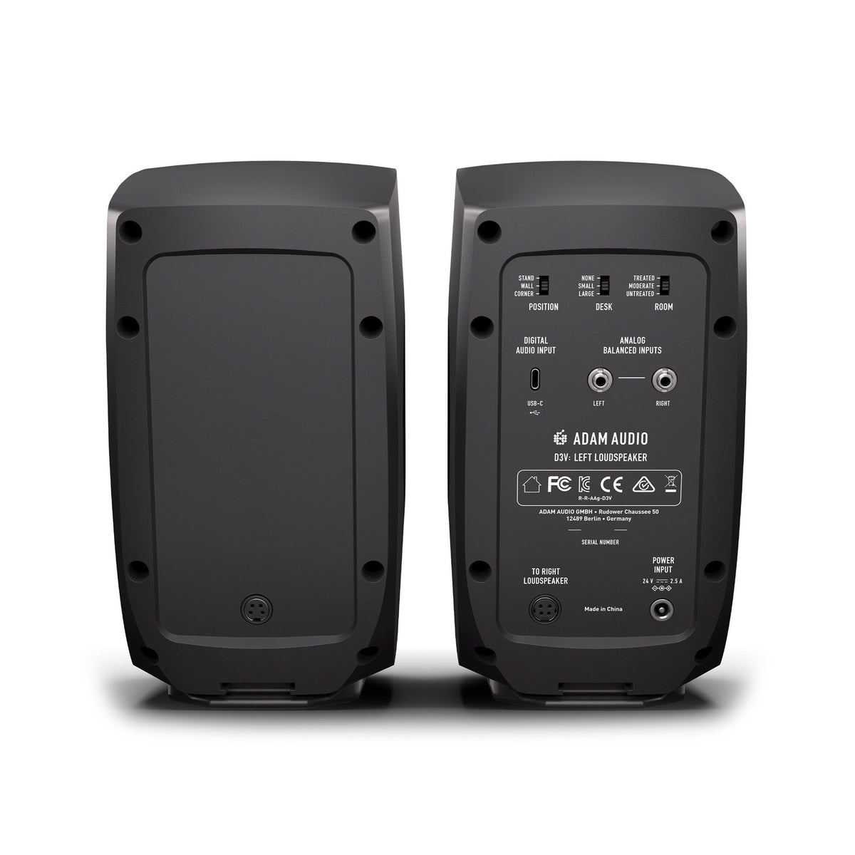 ADAM Audio D3V 3.5-inch Active Desktop Monitor Pair, Black – Swee