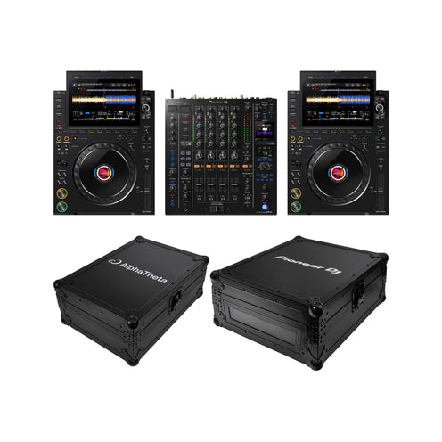 AlphaTheta CDJ-3000X & DJM-A9 w/ Flight Case Bundle