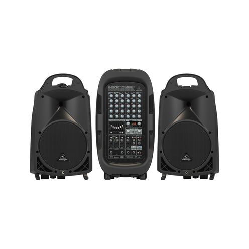 Behringer Europort PPA2000BT 8-channel Portable PA System with Bluetooth, UK Plug